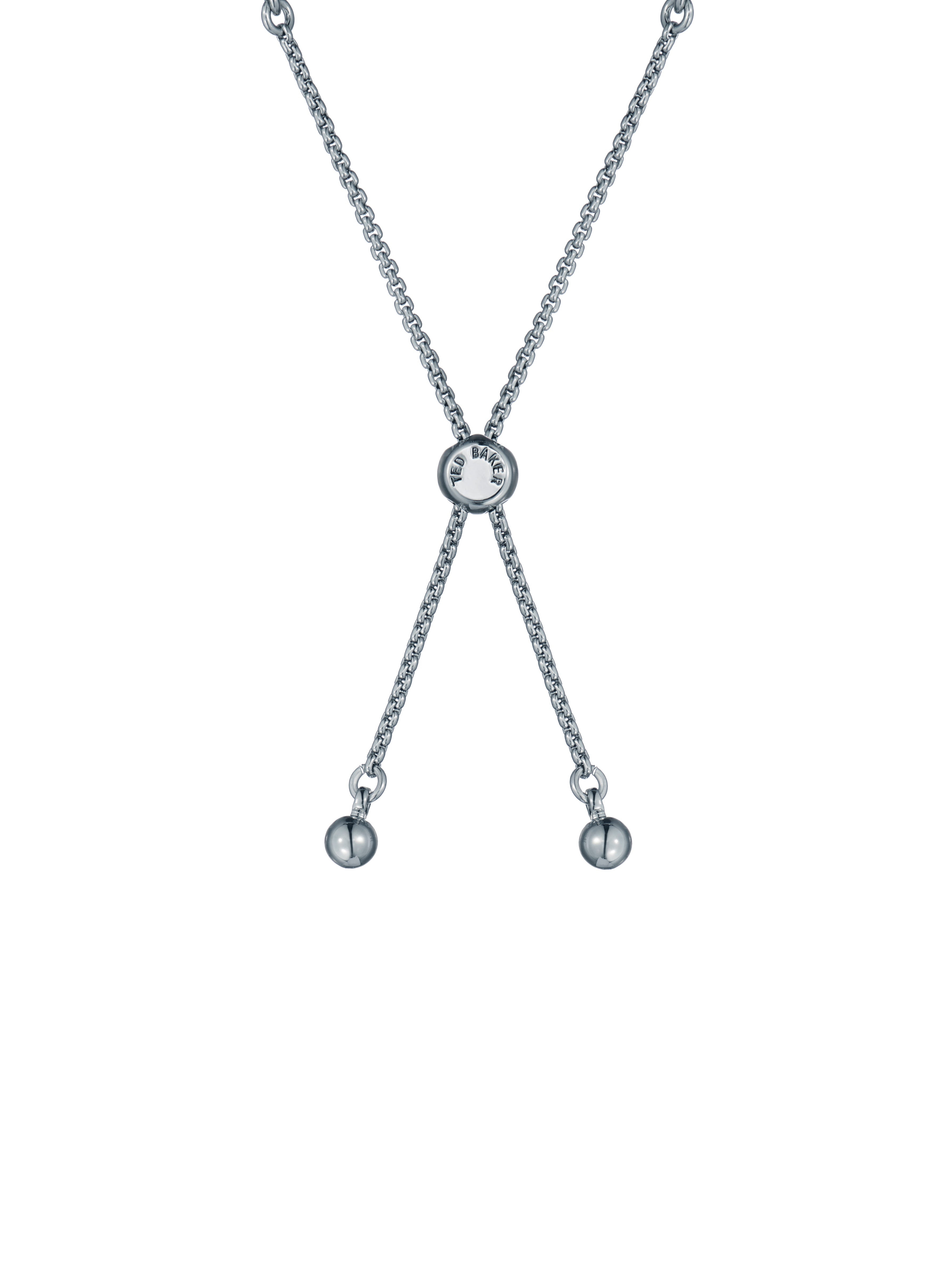 Women's Isabela Silver Crystal Baguette Adjustable Bracelet