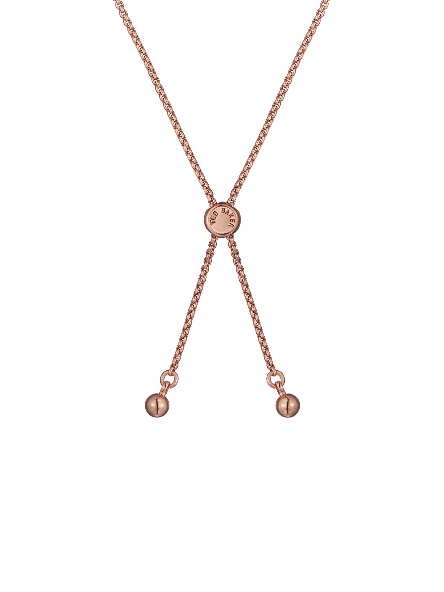 Women's Amorita Rosegold Crystal Halo Heart Adjustable Bracelet
