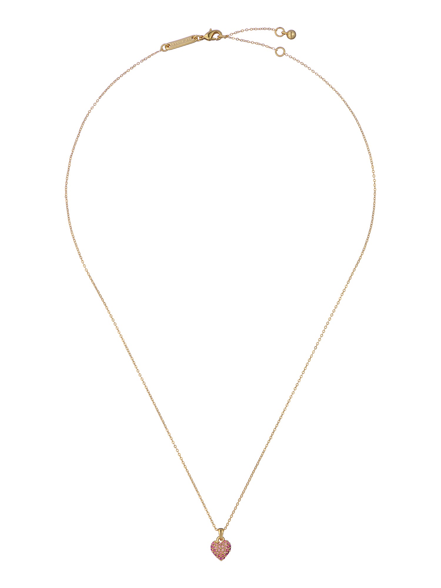 Women's Adorina Lt-Pink Crystal Sweetheart Pendant Necklace