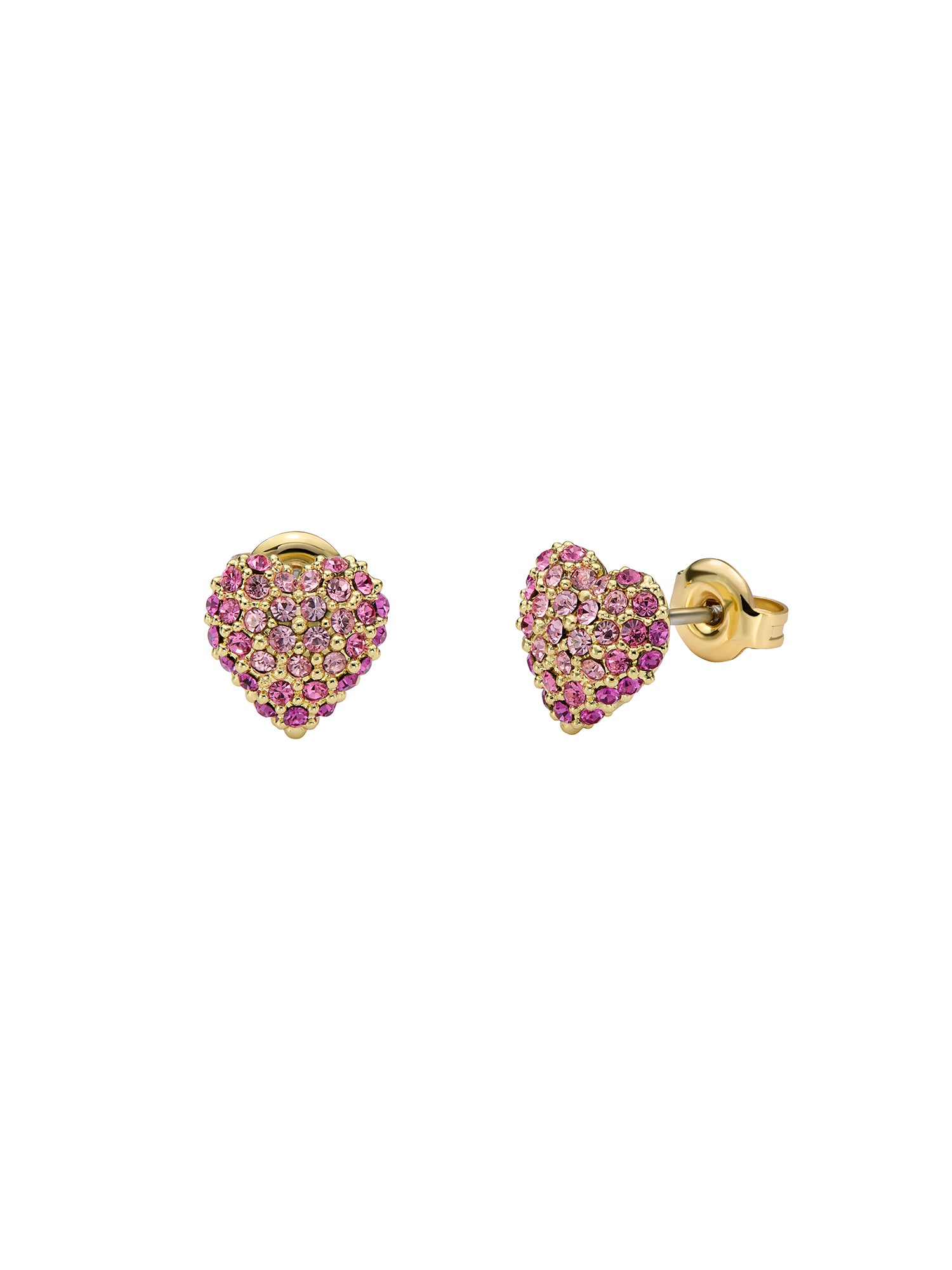 Women's Adoraa Lt-Pink Crystal Sweetheart Stud Earrings