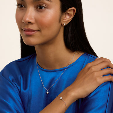 Women's Minnella Silver Mini Sparkle Dot Gift Set