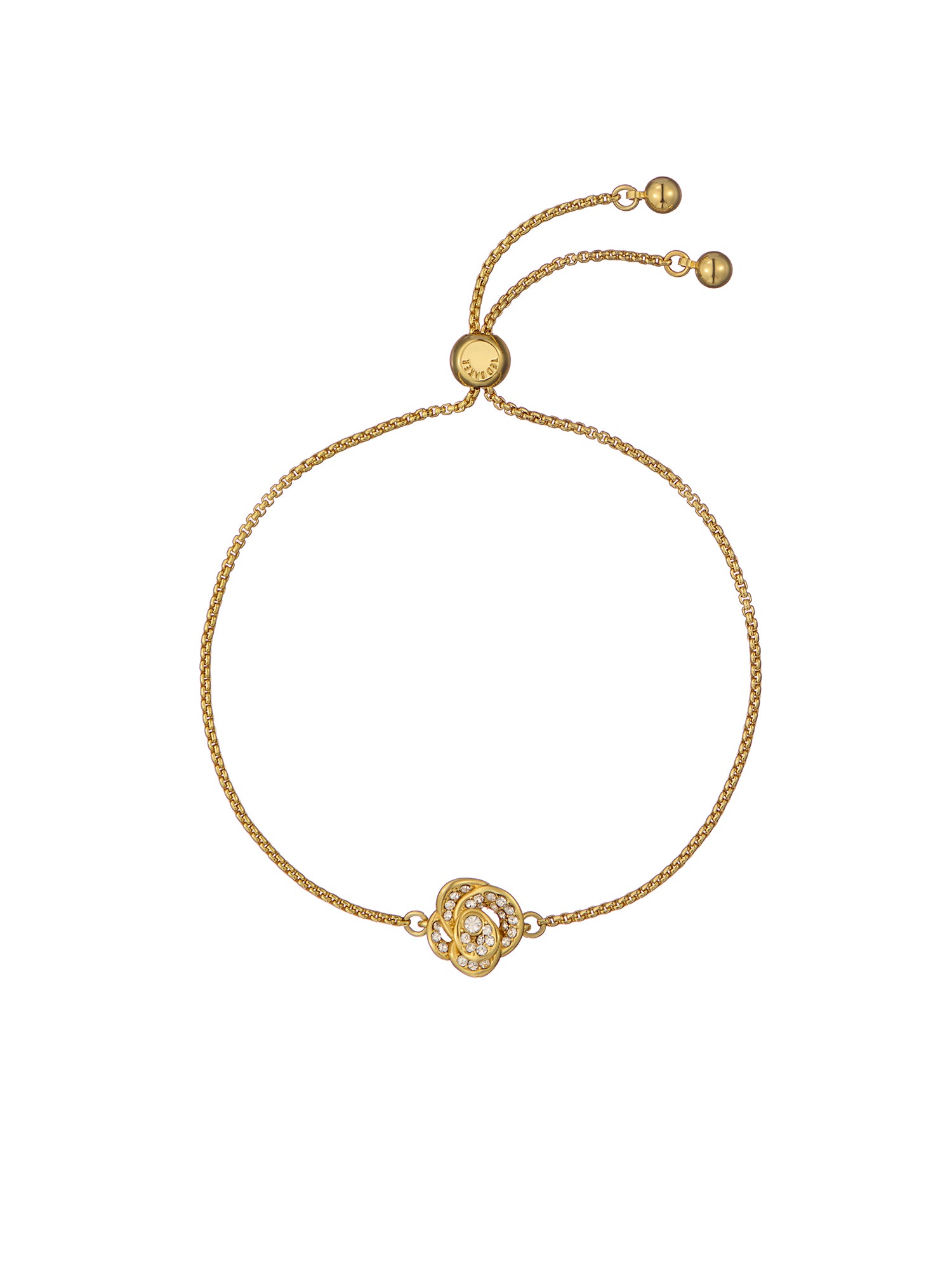 Women's Florina GoldCrystal Flower Adjustable Bracelet