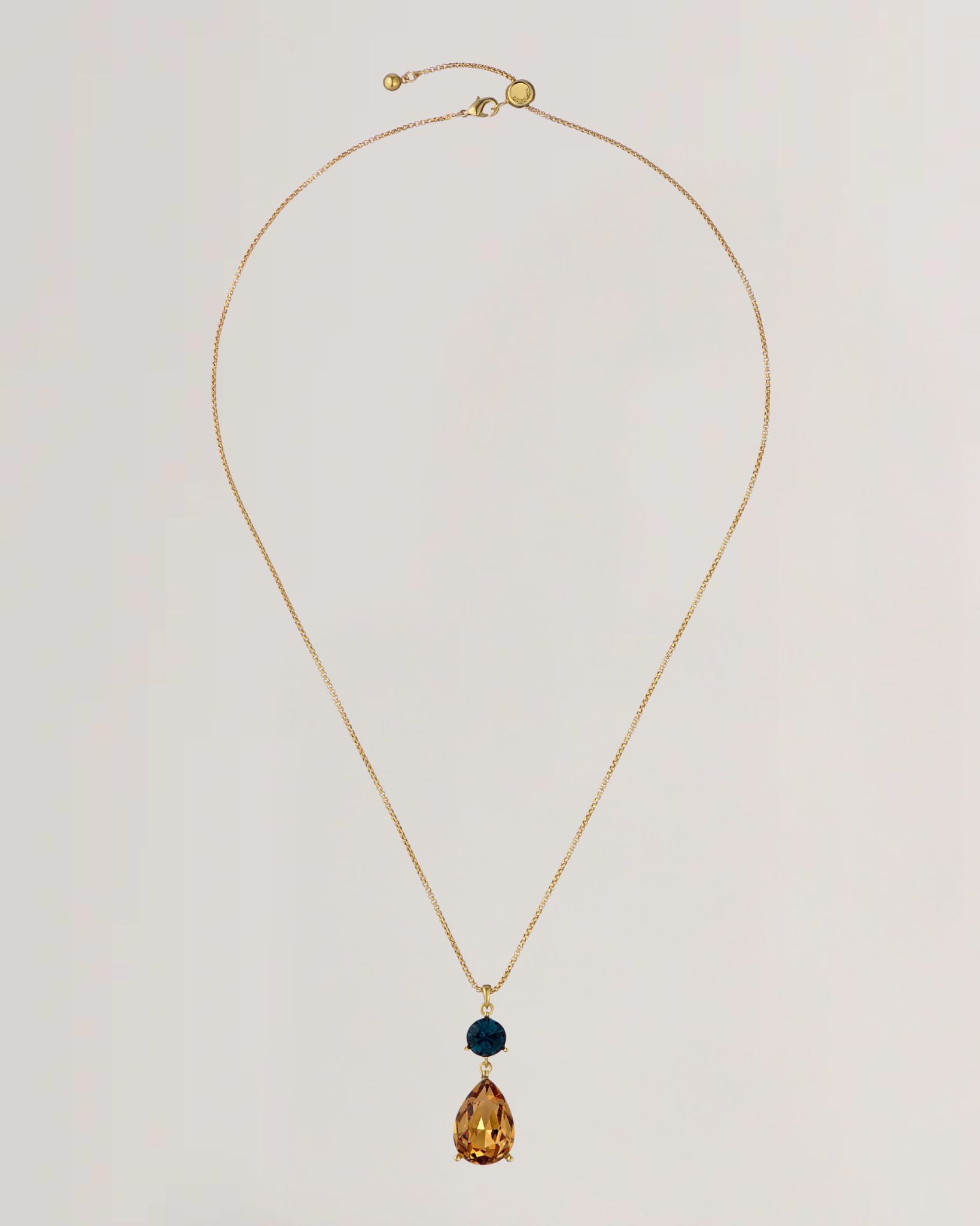 Women's TEARSA: Crystal Teardrop Pendant Necklace