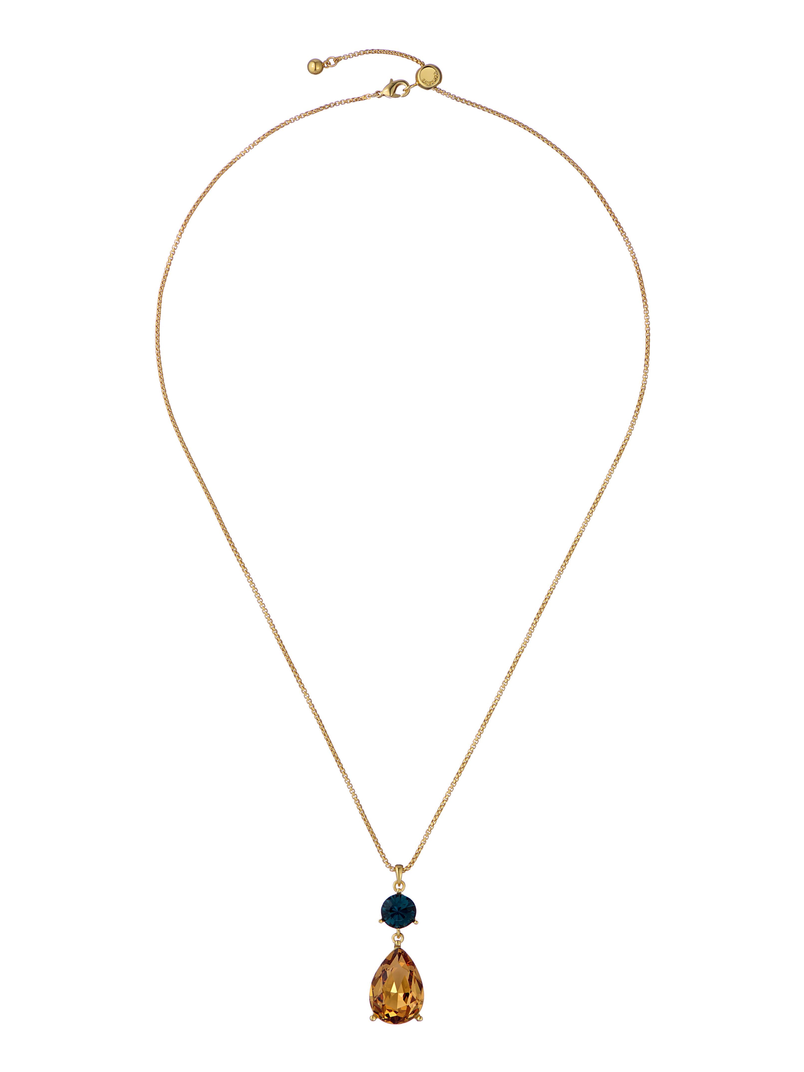 Women's TEARSA: Crystal Teardrop Pendant Necklace