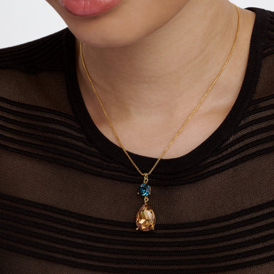 Women's TEARSA: Crystal Teardrop Pendant Necklace