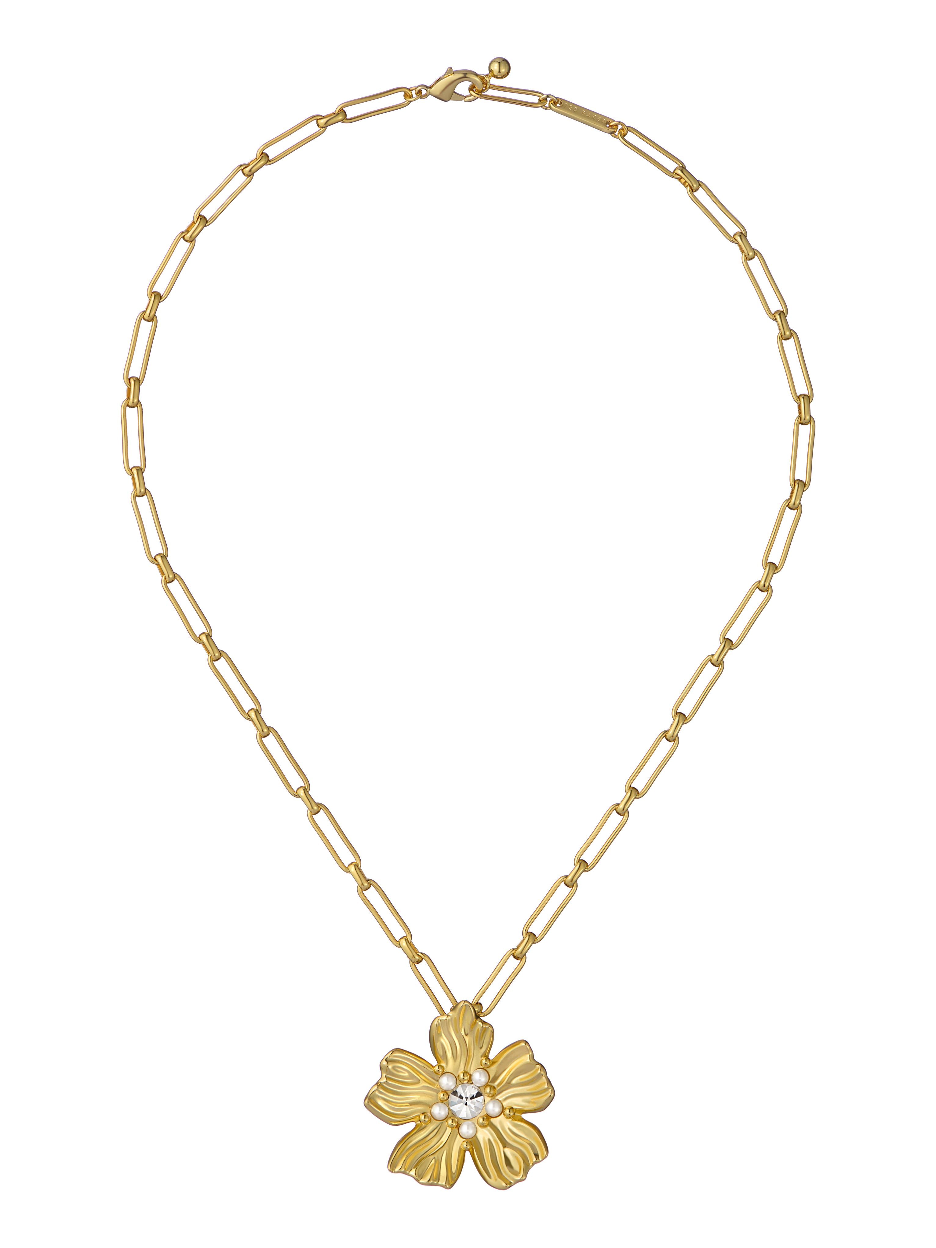 Women's PETRICE: Flower Statement Crystal Pendant