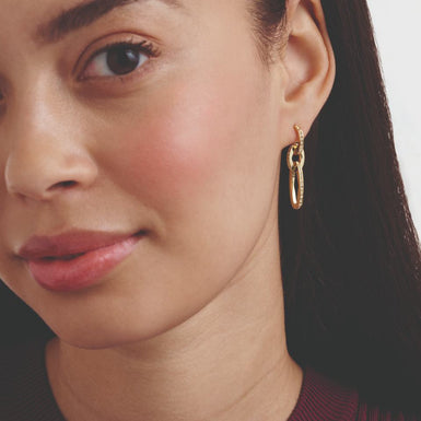 SHIRINA: Crystal Shimmer Drop Earrings