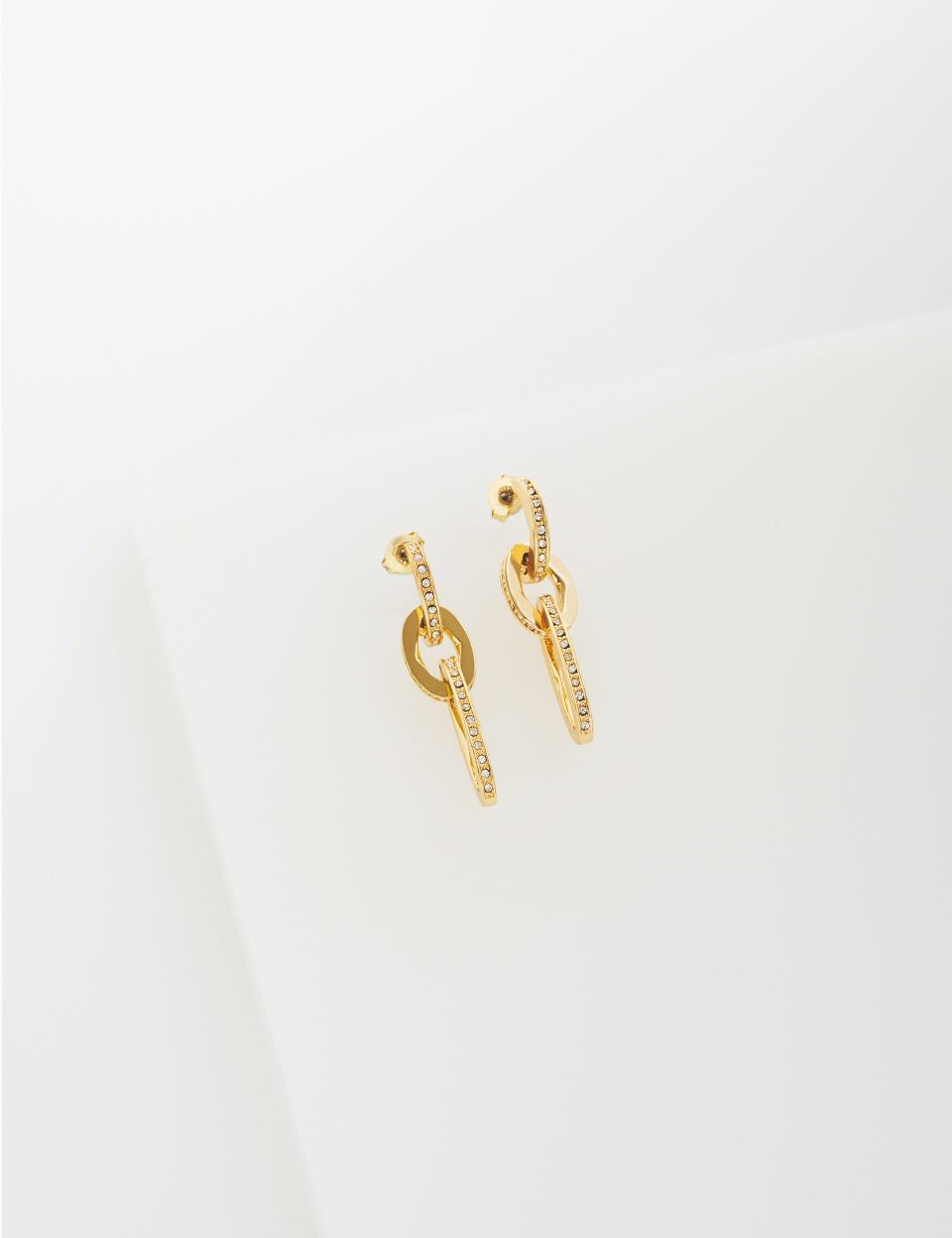 SHIRINA: Crystal Shimmer Drop Earrings