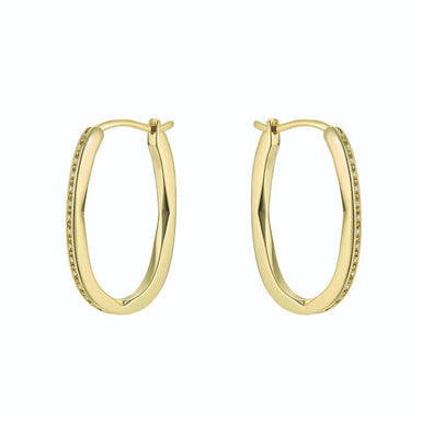 Women's SHIVANNA: Crystal Shimmer Hoop Earrings