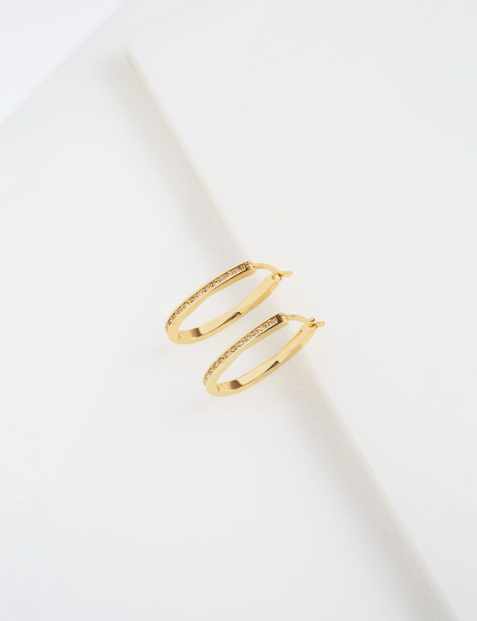 Women's SHIVANNA: Crystal Shimmer Hoop Earrings