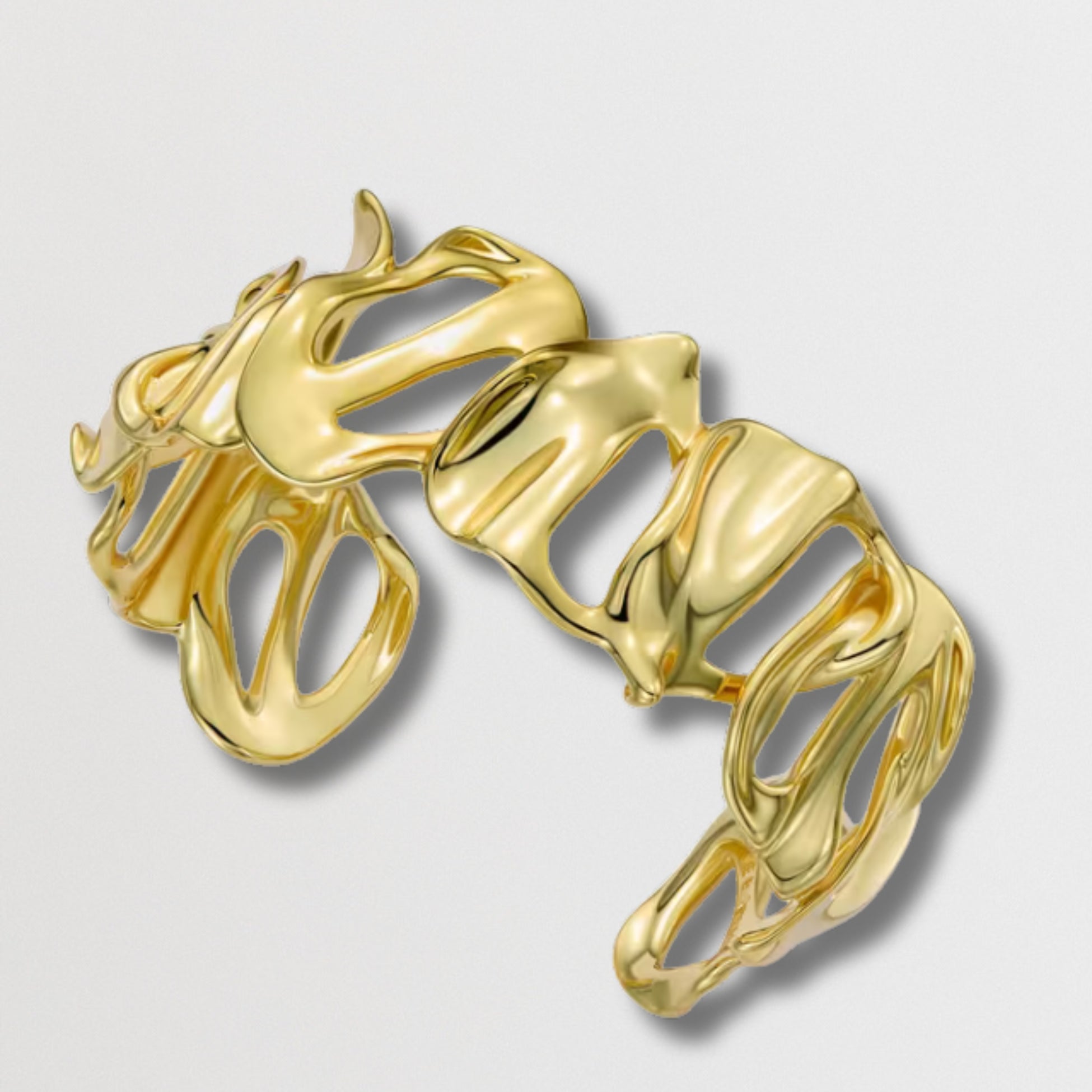 LEILA: Abstract Leaf Cuff Bracelet