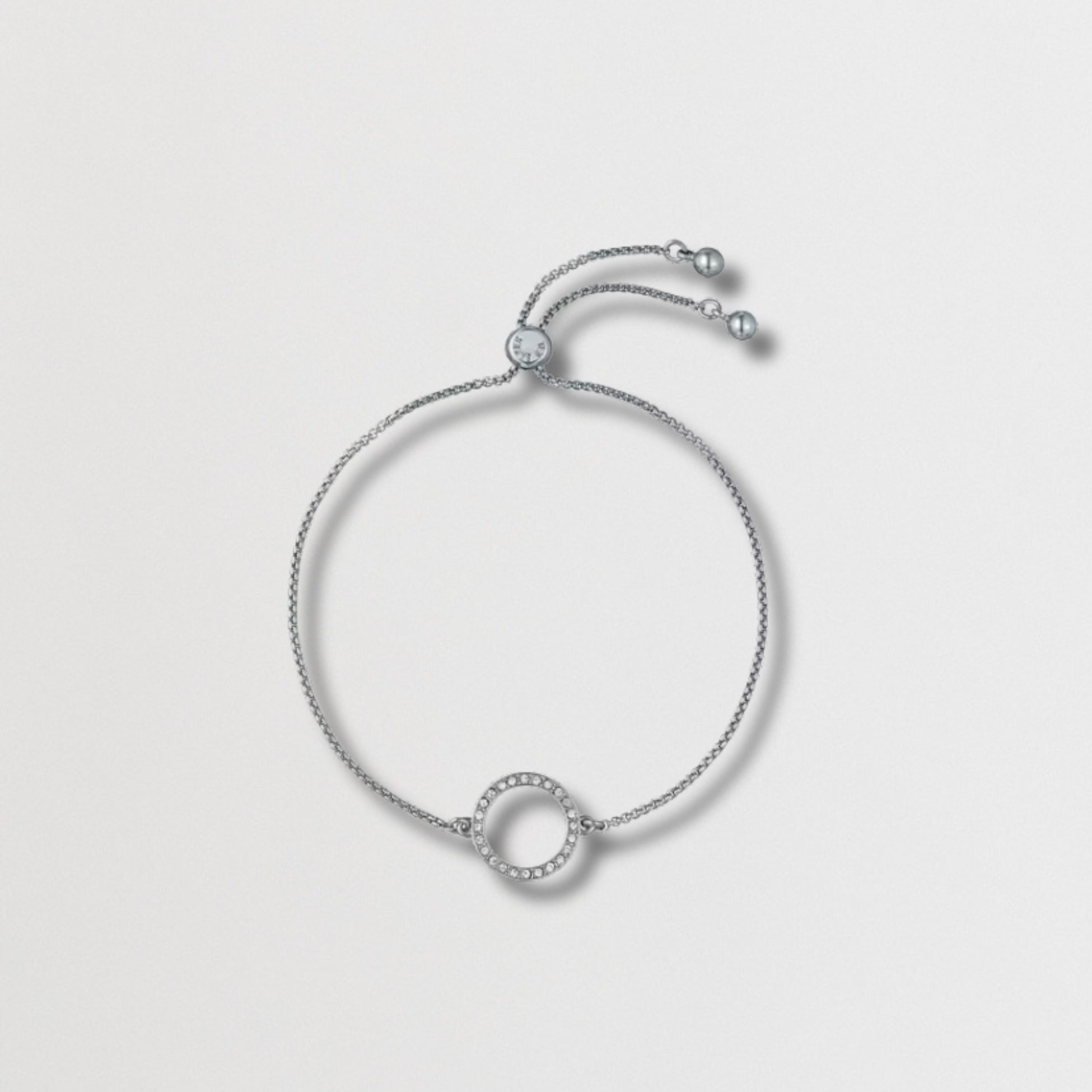 HELA: Crystal Hoop Adjustable Bracelet