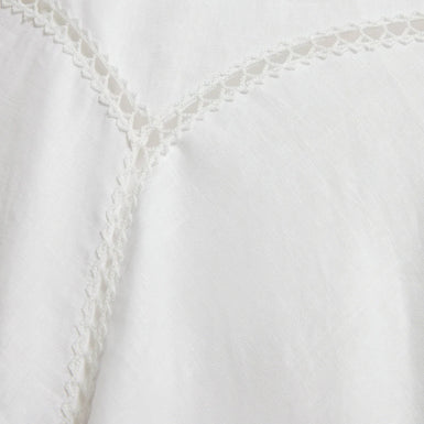 Women's ULIAA-Asymmetric Trim Detail Linen Midi Dress