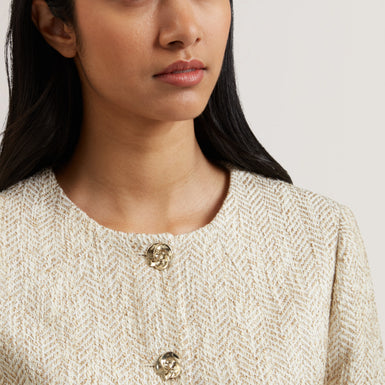 Women's VULPA-Tailored Boucle Fitted Cropped