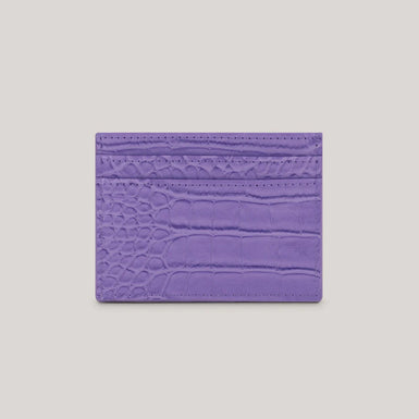 Women's COLY-Croc Effect Card Holder Brt-Purple