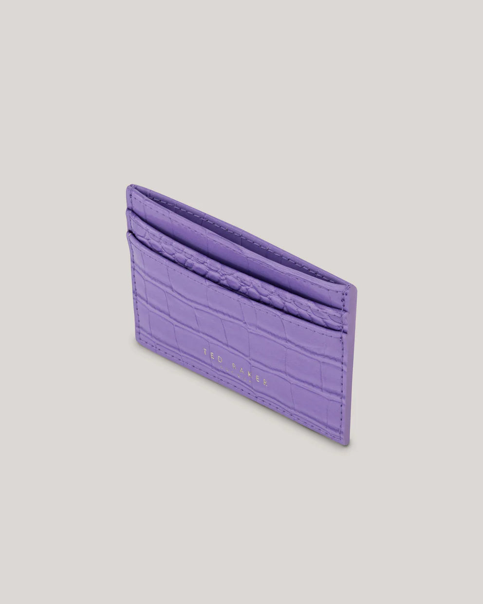 Women's COLY-Croc Effect Card Holder Brt-Purple