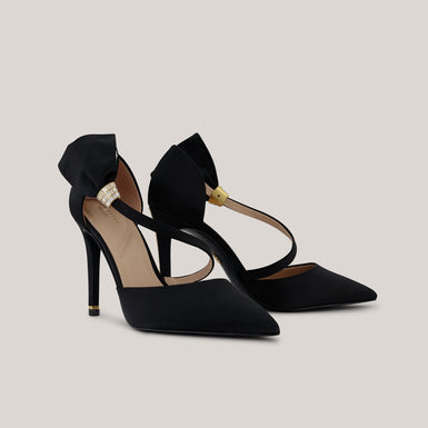 Women's BELHA-Strap Pointed Heeled Sandal Black