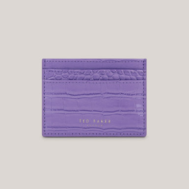Women's COLY-Croc Effect Card Holder Brt-Purple