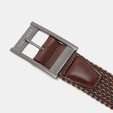 Men's Columm-Reversible Elastic Belt Orange