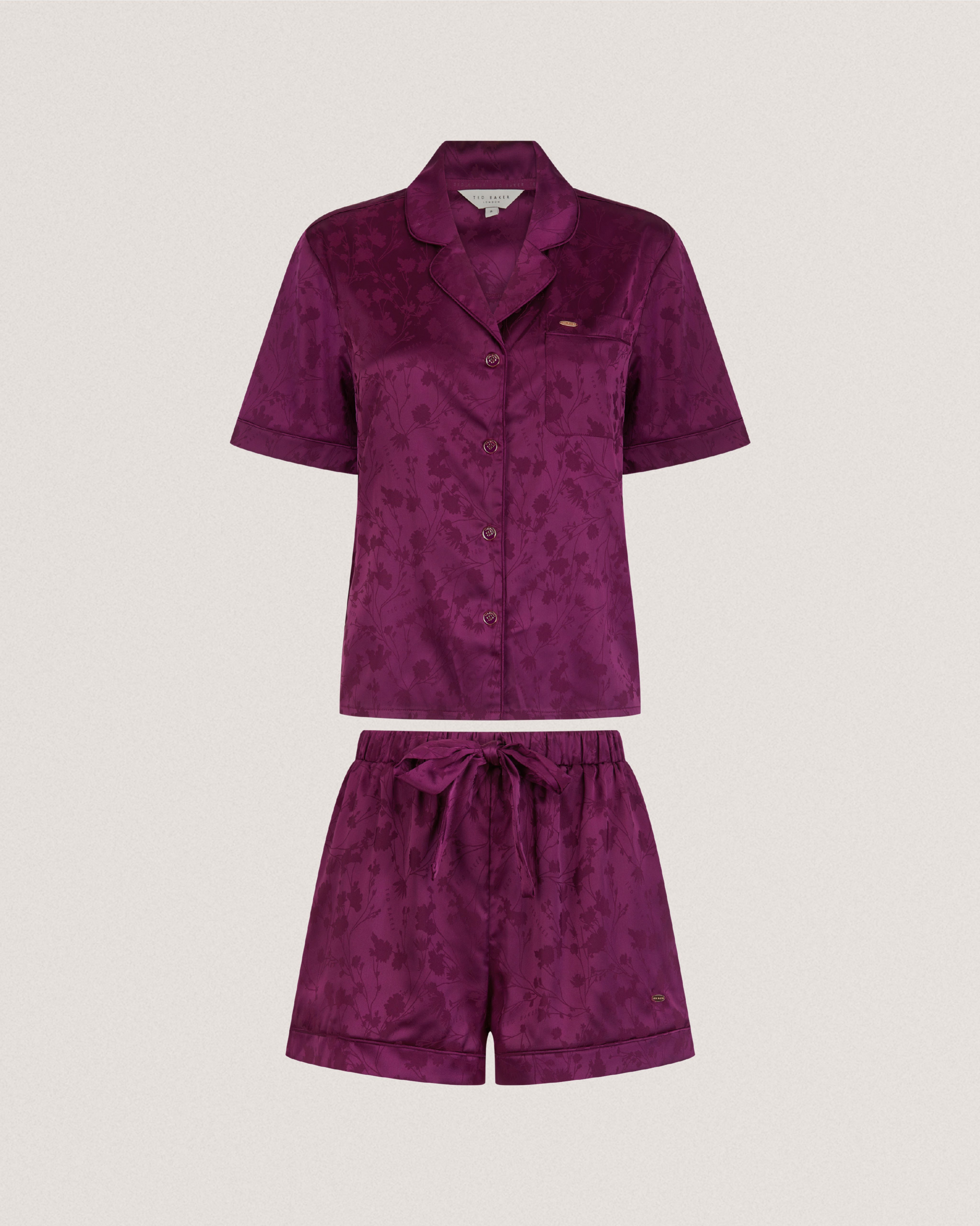 ZARA: Printed Satin Set