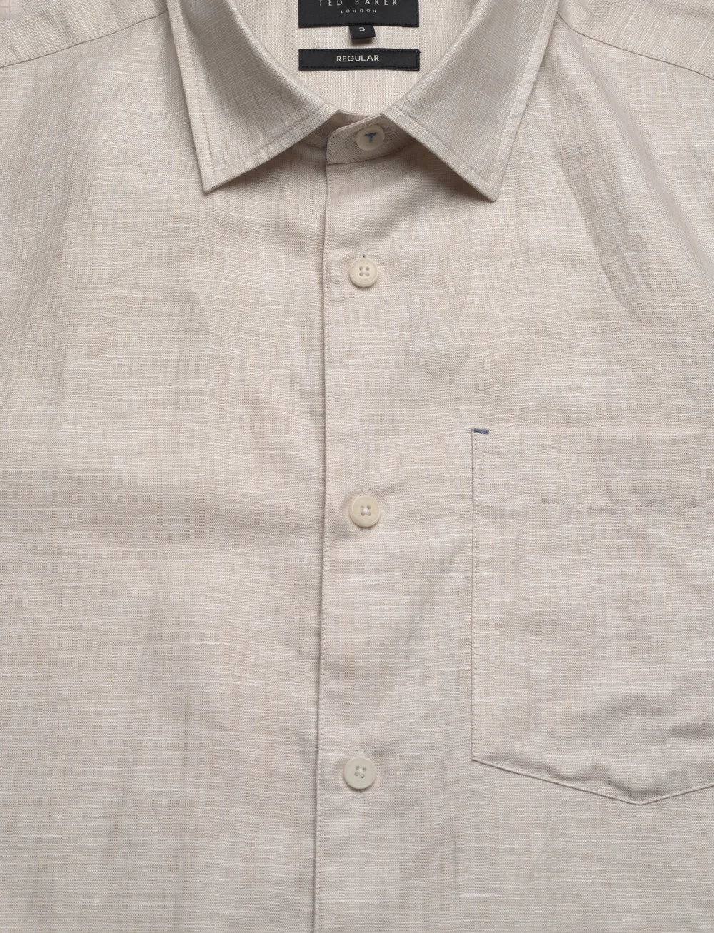 PALOMAS: Ss Linen Shirt Stone