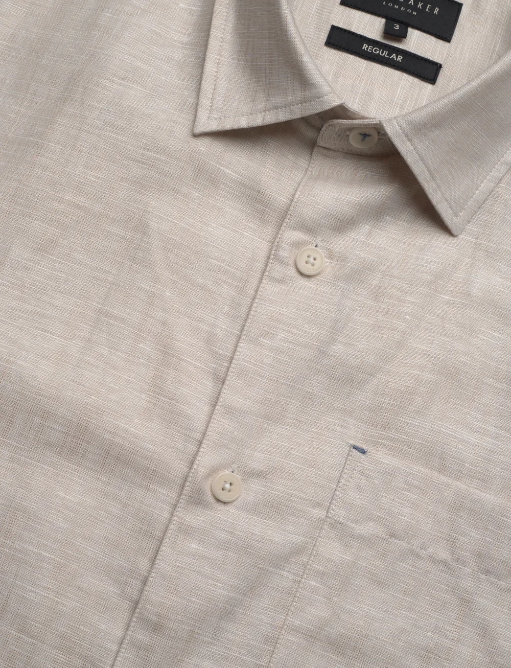 Men's Palomas-Ss Linen Shirt Stone