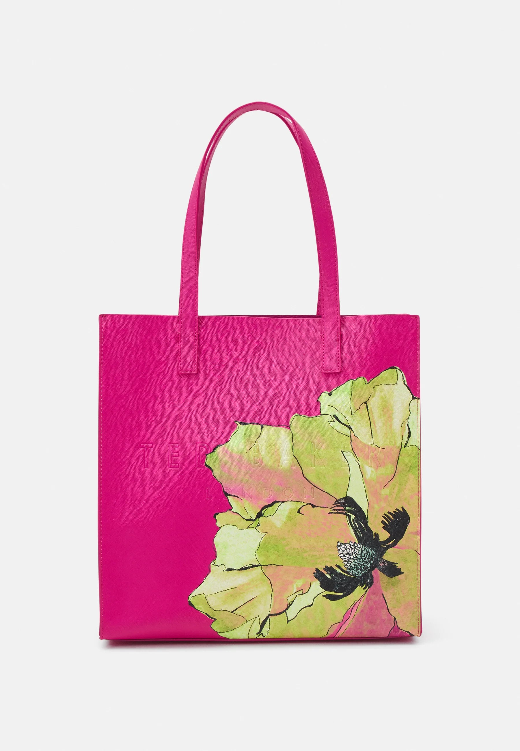 Women's Milicon-Floral Printed Large Icon Bag Brt-Pink