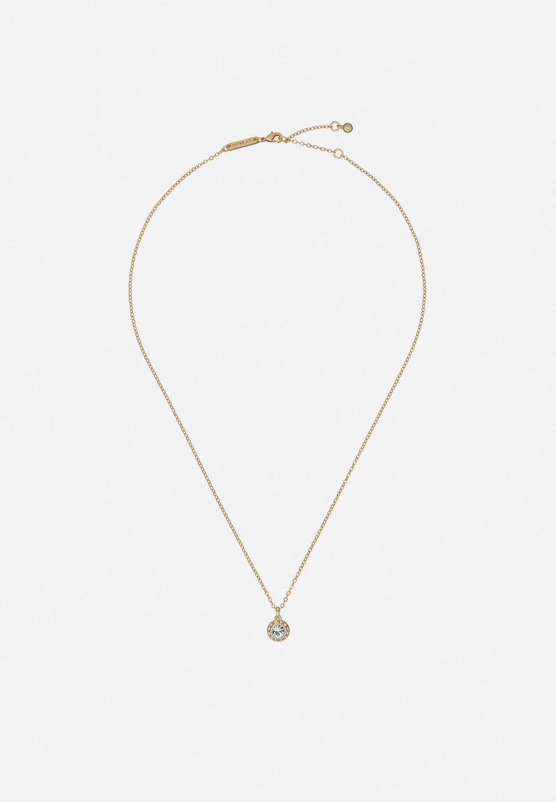 SOLTELL: Solitaire Sparkle Crystal Pendant Necklace