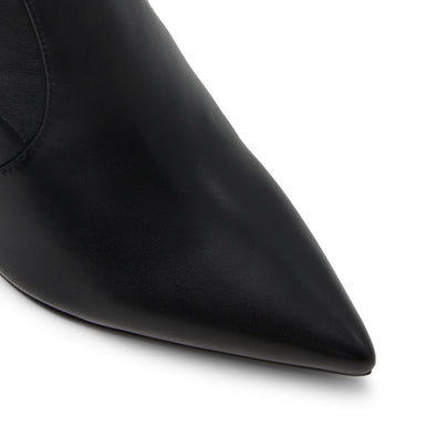 Women's Pipeer-Suede Heeled Sock Boot Black