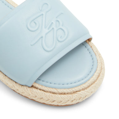 Women's Portiya-Flat Espadrille Sandal With Logo Lt-Blue