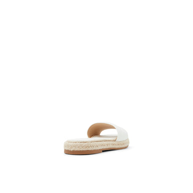 Women's Portiya-Flat Espadrille Sandal With Logo White