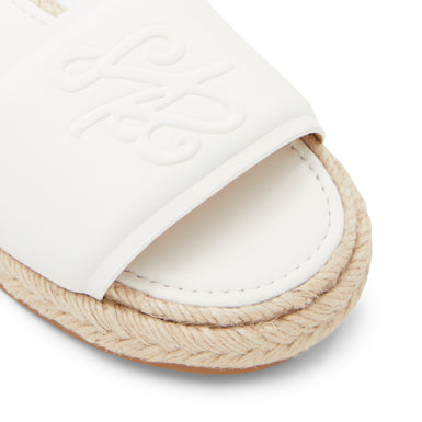 Women's Portiya-Flat Espadrille Sandal With Logo White