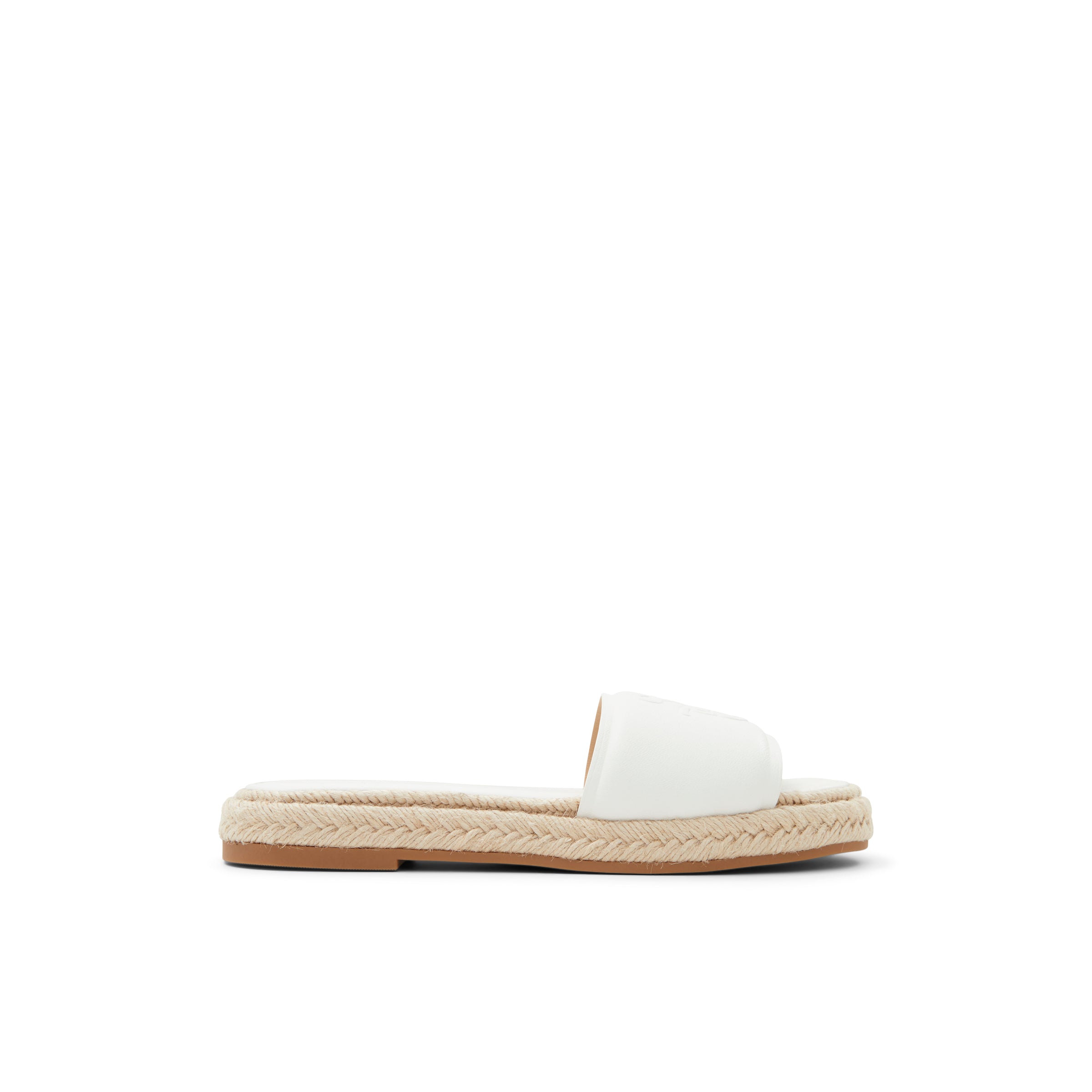 Women's Portiya-Flat Espadrille Sandal With Logo White