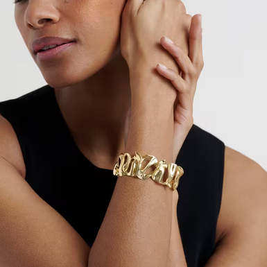 LEILA: Abstract Leaf Cuff Bracelet