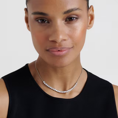 MELROSE: Crystal Adjustable Tennis Necklace