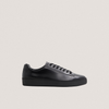 WSTWOOD: Leather Pebble Sneakers Black