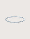 CLAUDIA: Narrow Crystal Hinged Bangle Bracelet