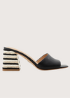CHLOOE: Mid Block Heel Sandal Black