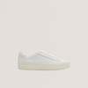 WSTWOOD: Leather Pebble Sneakers White