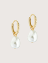PERIAA: Pearl Huggie Earrings