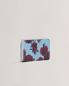 Women's ELODI-SMALL ROSE PRINT ZIP AROUND PURSE