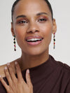 JULIANNA: Jewel Chain Crystal Drop Earrings