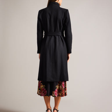 ROSE: Midi Length Belted Wool Wrap