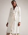 ROSE: Midi Length Belted Wool Wrap