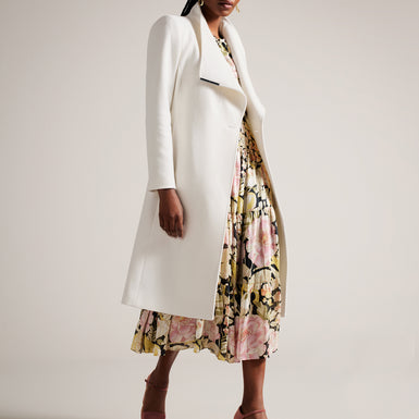 ROSE: Midi Length Belted Wool Wrap
