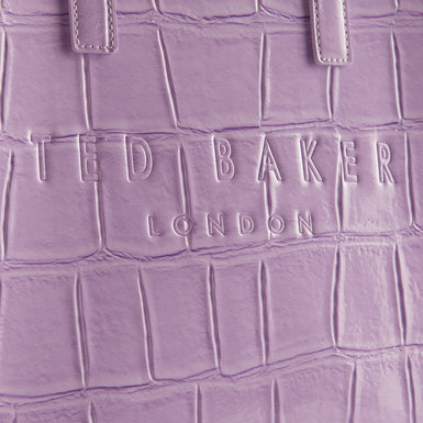Women's Reptcon-Croc Effect Small Icon Bag Lilac
