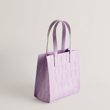 Women's Reptcon-Croc Effect Small Icon Bag Lilac