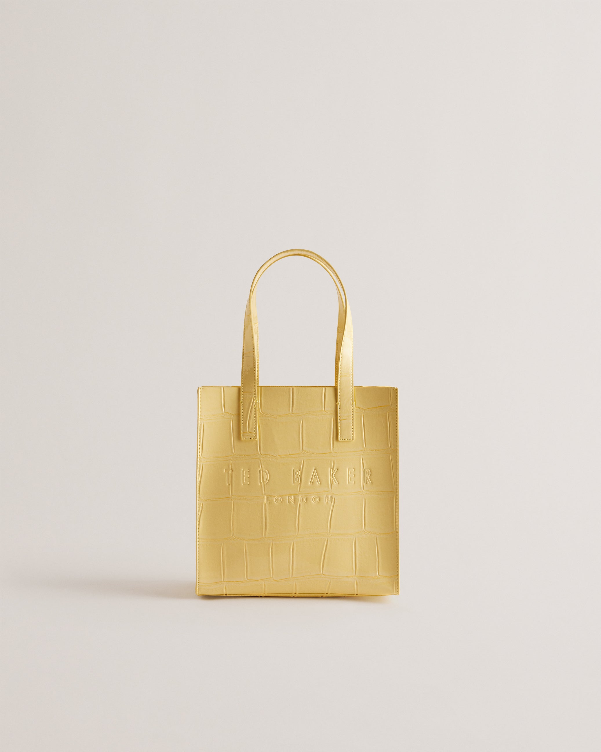 Women's Reptcon-Croc Effect Small Icon Bag Lt-Yellow