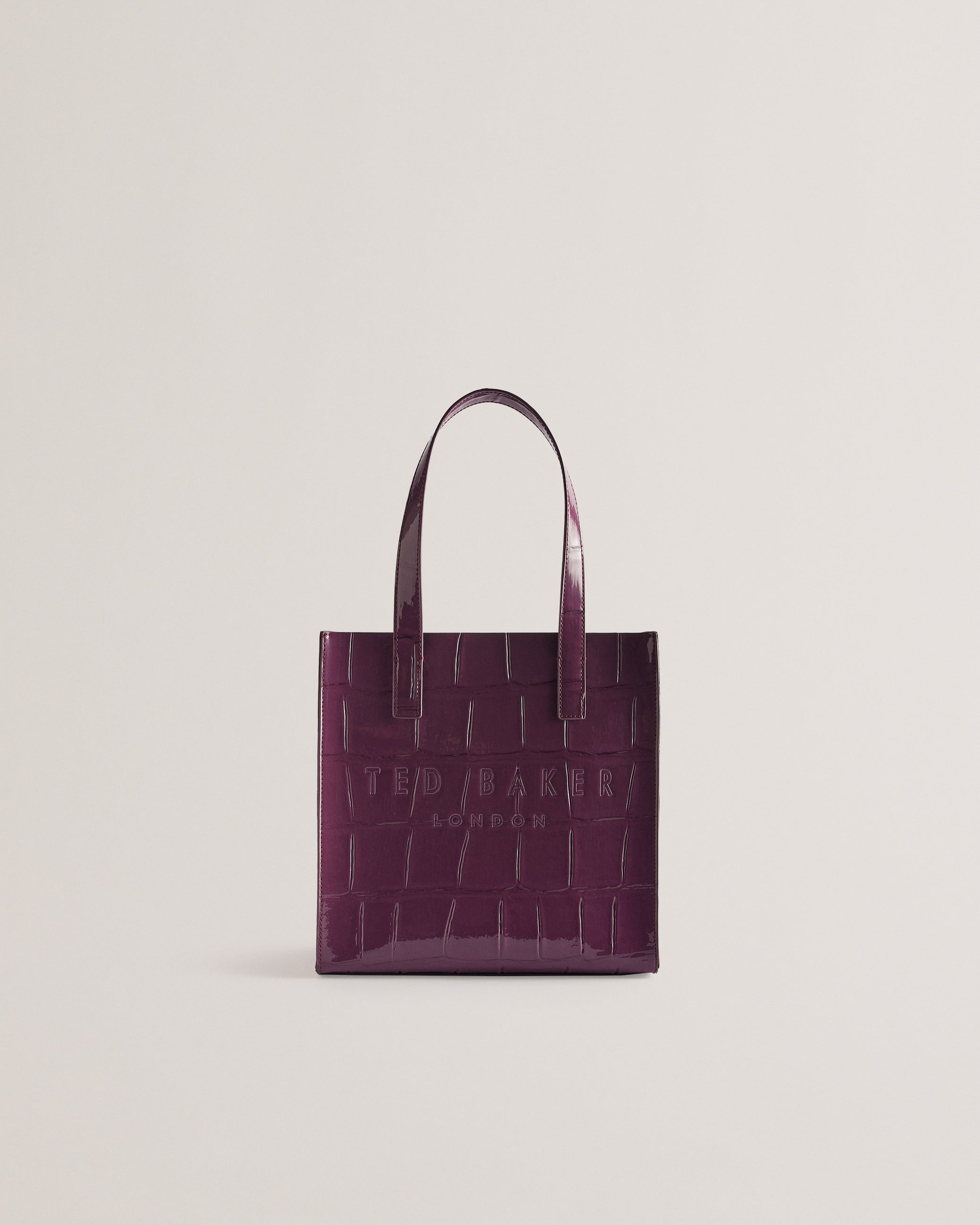 Women's Reptcon-Croc Effect Small Icon Bag Maroon