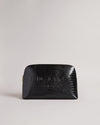 Women's Crocana-Imitation Croc Large Washbag Black